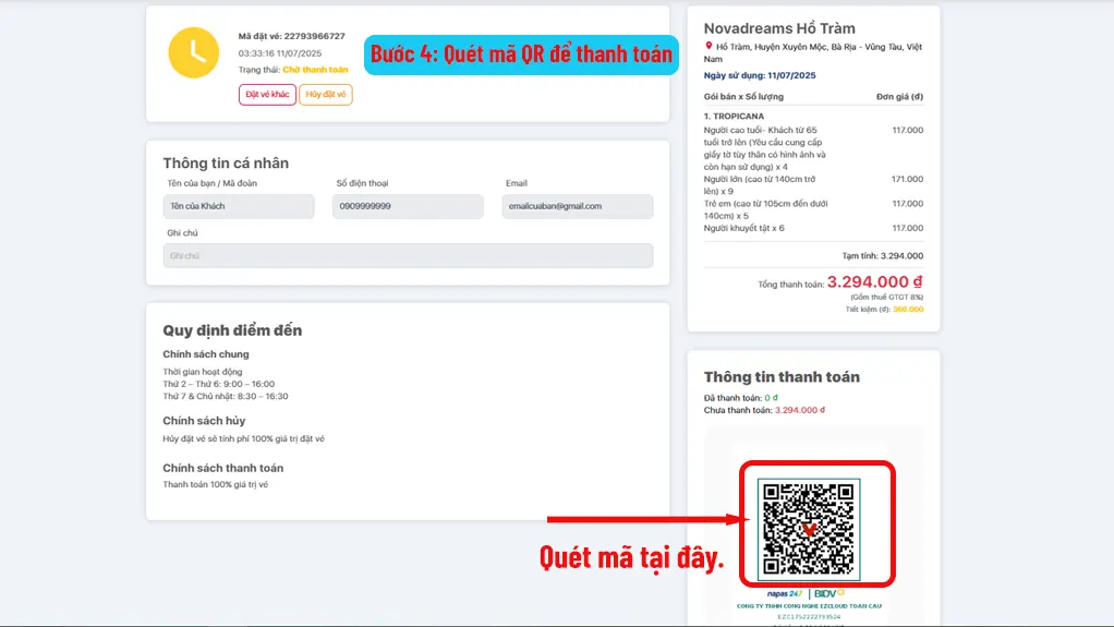 Quét mã thanh toán